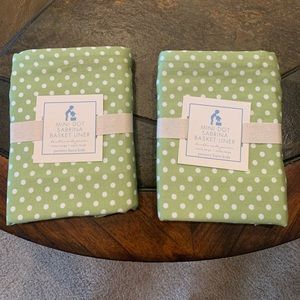 Bundle of 2 Pottery Barn Basket Liners